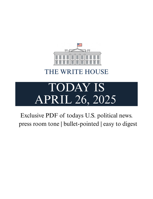 Today is April 26, 2025